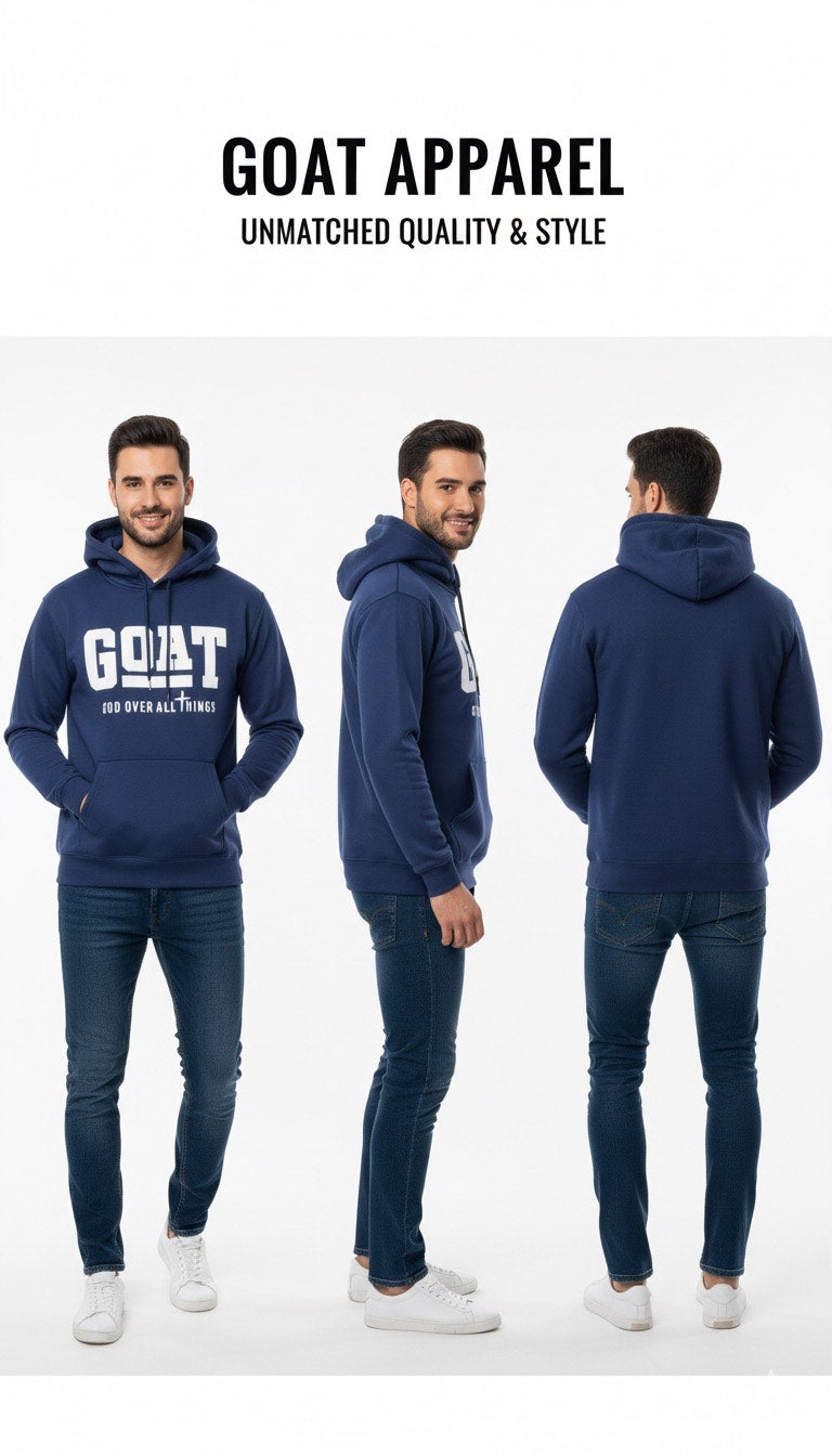 Navy Blue β Premium Sweatshirt Hoodie - HD Print
