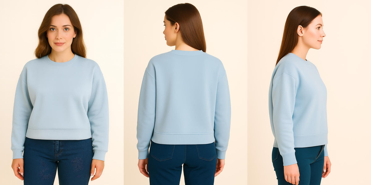 Sky Blue Classic Sweatshirt β Timeless Style, Luxury Comfort