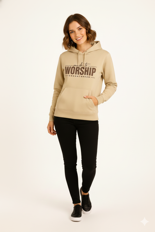 Beige – Premium Sweatshirt Hoodie - HD Print