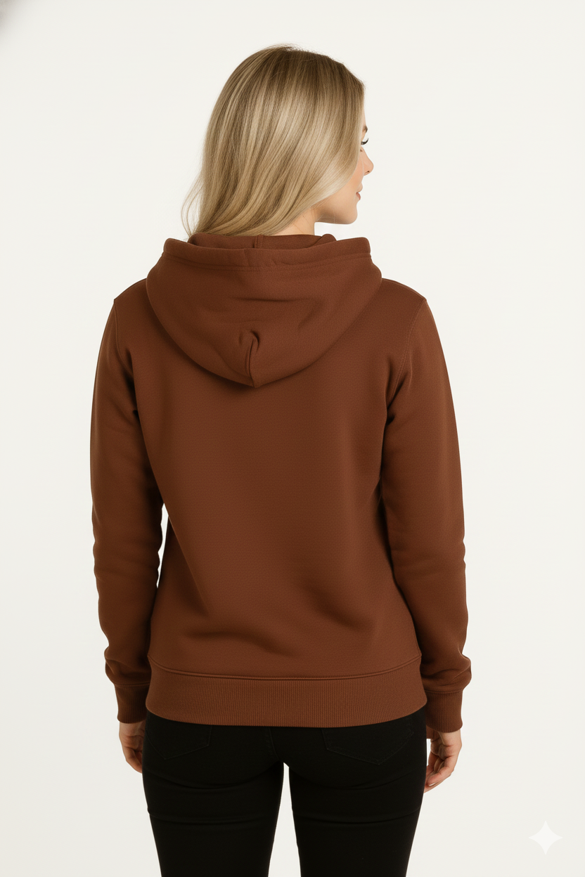 Rich Rust Brown – Premium Sweatshirt Hoodie - HD Print
